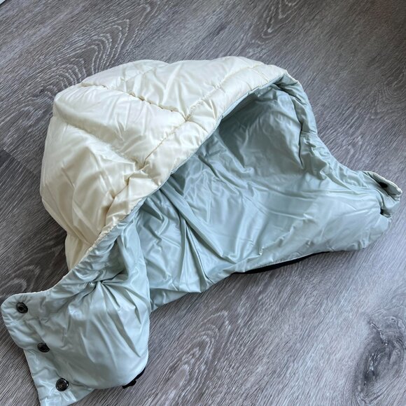 Authentic Moncler Parana Hooded Jacket / Size 00 / Ivory with blue lining - Picture 7 of 11